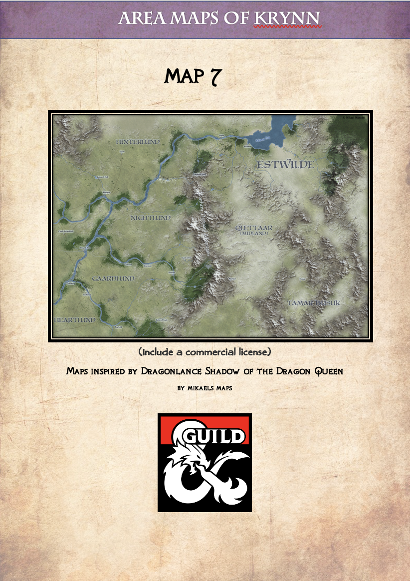 Ansalon area map 7 - Dungeon Masters Guild | DriveThruRPG