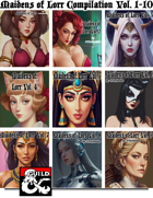 Maidens of Lorr Bundle Vol. 1-10 - 30 premade NPCs to use in your campaign!