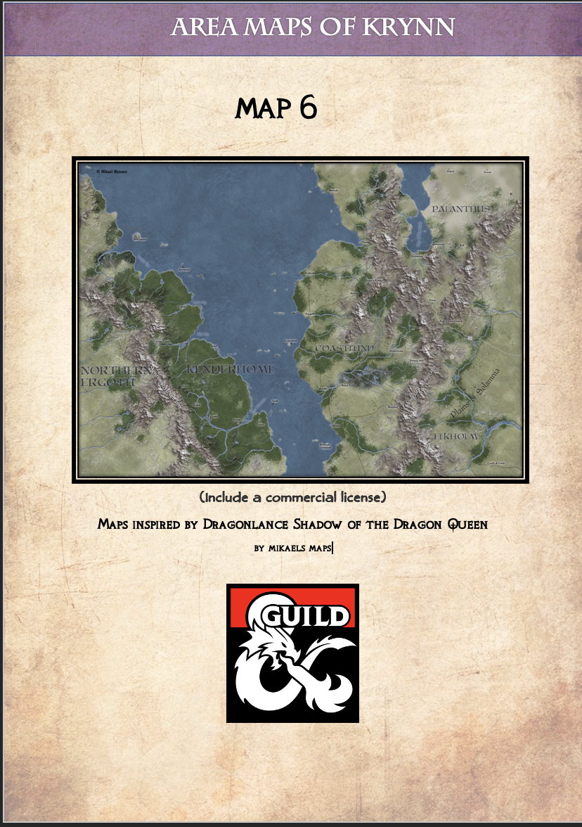 Ansalon area map 6 - Dungeon Masters Guild | DriveThruRPG