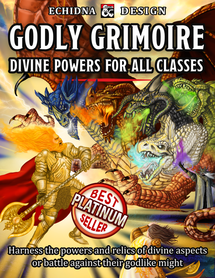 Godly Grimoire - Dungeon Masters Guild | PC Options | DM Tools