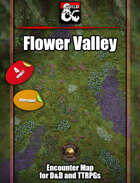 Flower Valley - beautiful meadow animated map pack w/Fantasy Grounds support - TTRPG Map