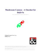 Mushroom Cannon -D&D 5e Oneshot-