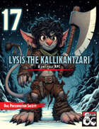 Owlvent Calendar #17 Lysis - One Page Kallikantzari