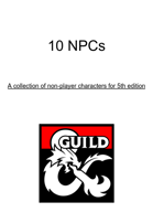10 Non-Player Characters