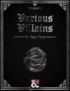 Various Villains - Volume 1