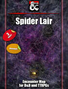 Spider Lair - webbed animated map pack w/Fantasy Grounds support - TTRPG Map