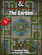 The Garden - beautiful garden maze map pack w/Fantasy Grounds support - TTRPG Map
