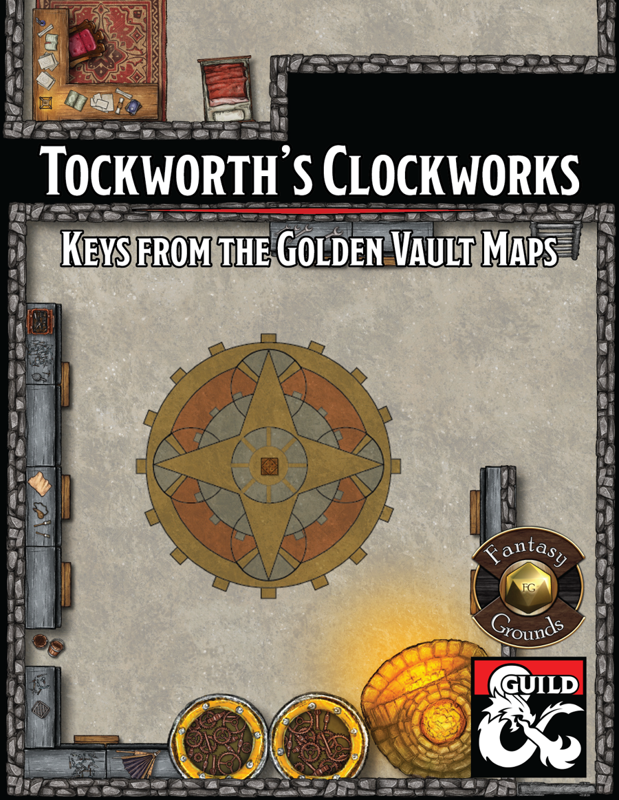 Keys From The Golden Vault Map Pack 05 Tockworth S Clockworks Dm Supplement Dungeon Masters