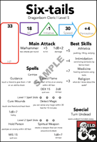 5e Excel Simple Character Sheet Creator