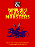 Paper Mini Classic Monsters