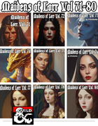 Maidens of Lorr Bundle Vol. 71-80 - 30 premade NPCs to use in your campaign!