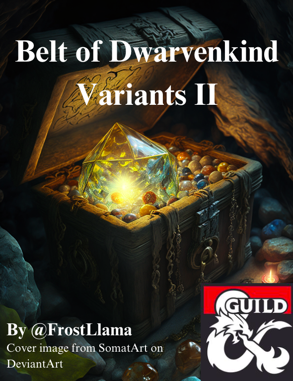 Belt of Dwarvenkind Variants II Dungeon Masters Guild DriveThruRPG