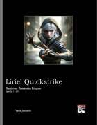 Liriel Quickstrike: Aasimar Assassin Rogue