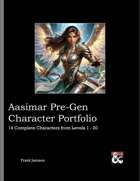Aasimar Pre-Gen Character Portfolio [BUNDLE]
