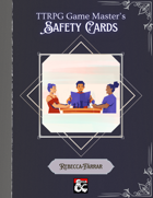 TTRPG Game Master's Safety Cards