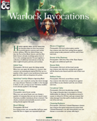 Expanded Invocations - 5E Warlock
