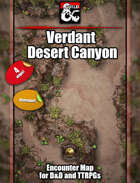 Verdant Desert Canyon - beautiful animated map pack w/Fantasy Grounds support - TTRPG Map