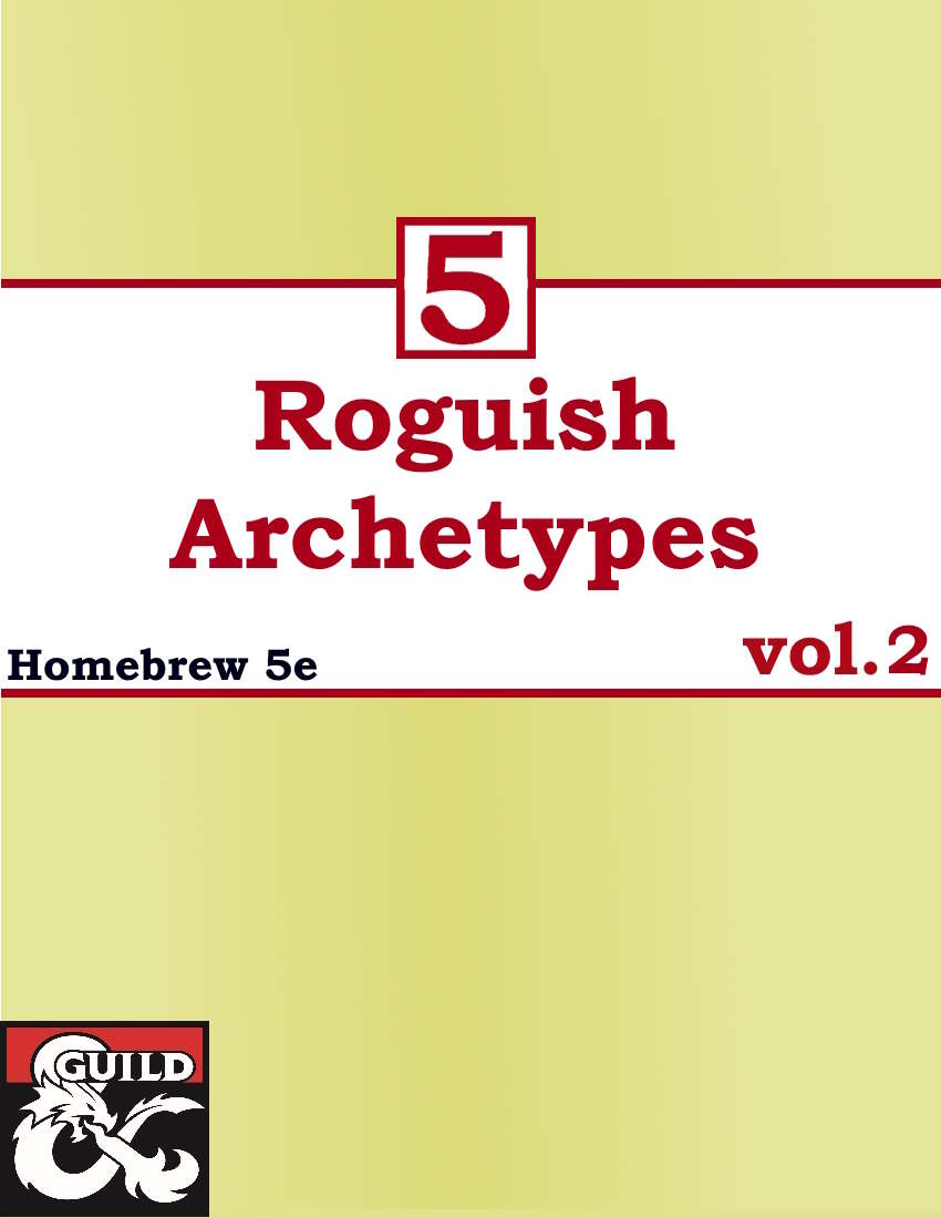 5 Roguish Archetypes vol.2 - Dungeon Masters Guild | DriveThruRPG