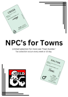 NPC's for Towns