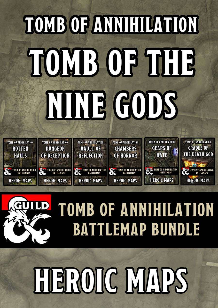 Tomb of Annihilation - Tomb of the Nine Gods Battlemaps [BUNDLE ...