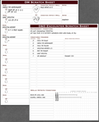 DM and Initiative Scratch Sheets