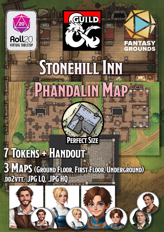 Phandalin Map: Stonehill - Dungeon Masters Guild | DriveThruRPG