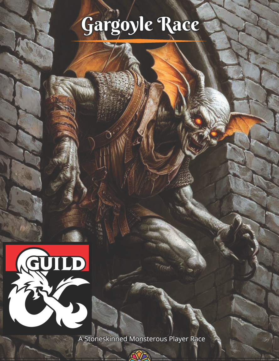 Gargoyle Player Race - Dungeon Masters Guild | DriveThruRPG