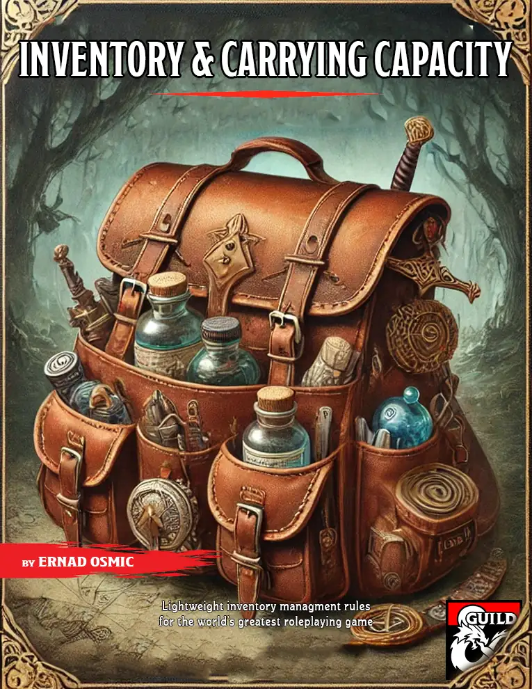 Drivethrurpg Inventory Sheet.pdf Inventory and Carrying Capacity + Inventory Sheet (2024 style ...