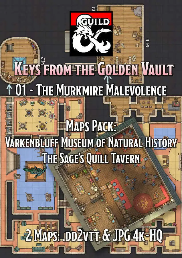 D&D Keys from the Golden Vault Map Pack - 01 The Murkmire