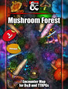Mushroom Forest - animated psychedelic map pack w/Fantasy Grounds support - TTRPG Map