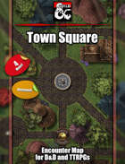 Town Square - animated village map pack w/Fantasy Grounds support - TTRPG Map