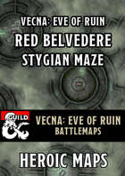 Vecna Eve of Ruin: Chapter 8 - Red Belvedere Stygian Maze Battlemap