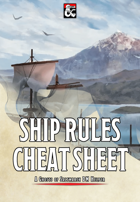 Ship Rules 1-Page Cheat Sheet