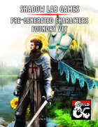 Foundry VTT: Pre-Generated Characters