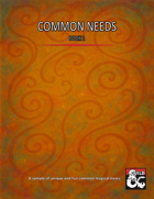 Common Needs Book 1