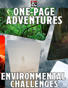 One-Page Adventures Environmental Challenges [BUNDLE]