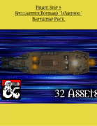 Pirate Ship 'Warthog' - Spelljammer Bombard - HD Battlemap