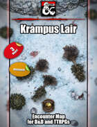 Krampus Lair - animated battle map pack w/Fantasy Grounds support - TTRPG Map