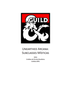 Unearthed Arcana 2026 - Subclasses M&iacute;sticas - PT-BR