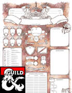 D&D 5E - The Warrior - Character Sheets