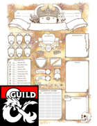 DEUTSCH D&D 5E -  BARBAR- Character Sheets