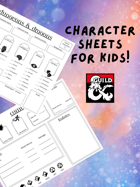 Kid-Friendly Character Sheet