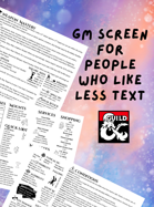 DM Screen/ Quick Reference Sheet (5e 2024)