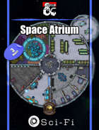 Space Atrium - scifi map pack w/Fantasy Grounds support - TTRPG Map