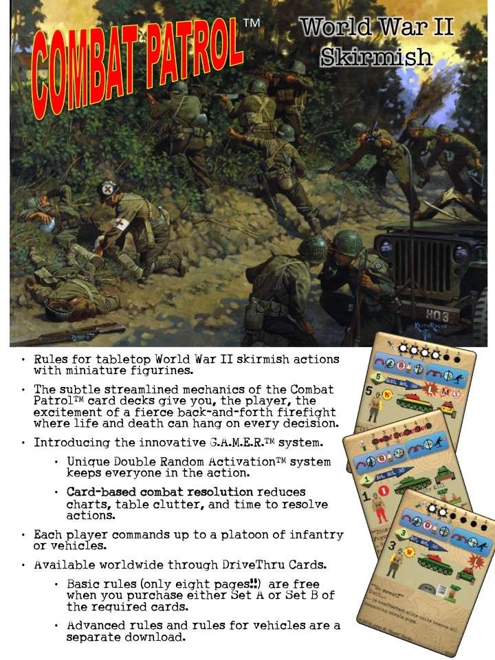 Combat Patrol Set A BuckSurduPublications Wargame Vault