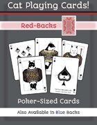 Cat Poker Cards (Red Back)