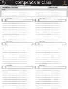 Dwarfare - Compendium Class Blank Sheet