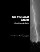 SYSTEMLESS SCENARIOS The Imminent Storm: A Generic Campaign Starter