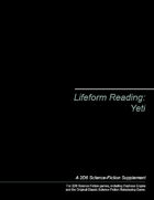 Lifeform Reading: Yeti