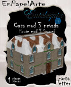 Casa mod. 3 nieve / House mod. 3 snowed (carta)